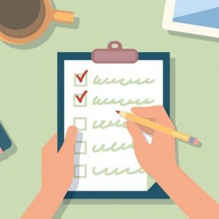 Illustratie met checklist